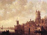 River Landscape with a Windmill and a Ruined Castle by Jan van Goyen